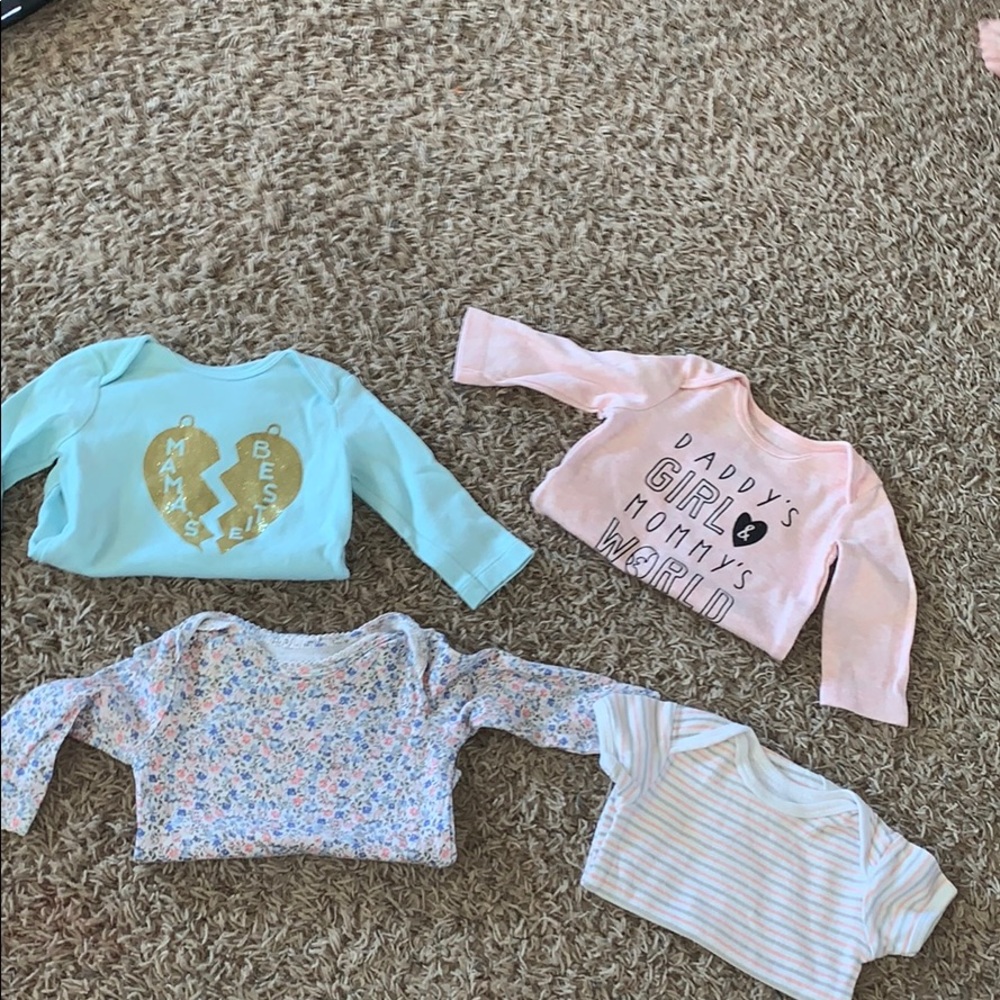 0-3 month onesies
